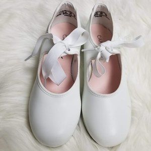 Capezio Jr. Tyette N625C White Tap Dance Shoes 1.5